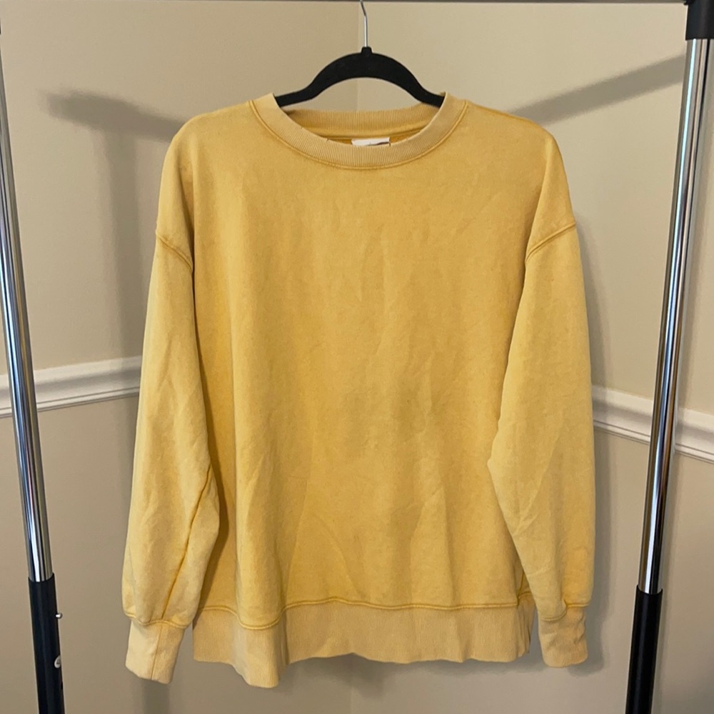 Distressed oversized sweatshirt